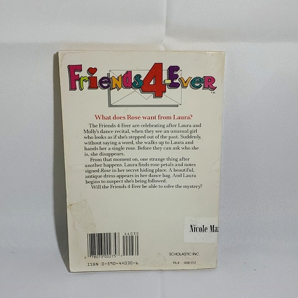 Vintage 90s Friends 4-Ever Scholastic Paperback Book - #8 Mysteriously Yours - Picture 3 of 5